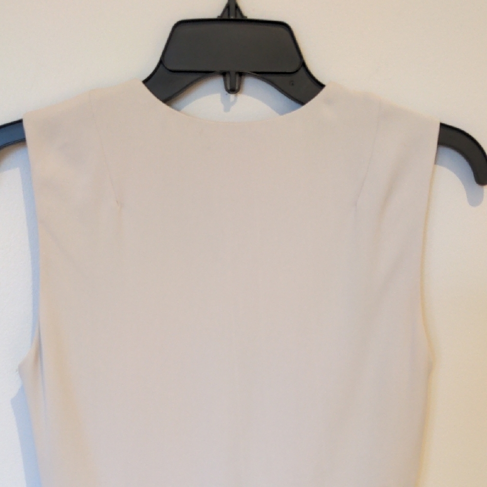 All Saints Silk Cream Fit and Flare Party Cocktail Dress Size 4 - Picture 5 of 10